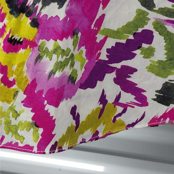 Misa Los Angeles Womens Dress Medium Floral Cutout Puff Sleeve Cottage Flirty - Picture 10 of 12